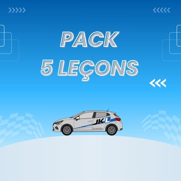 pack 5 lecons de conduite voiture